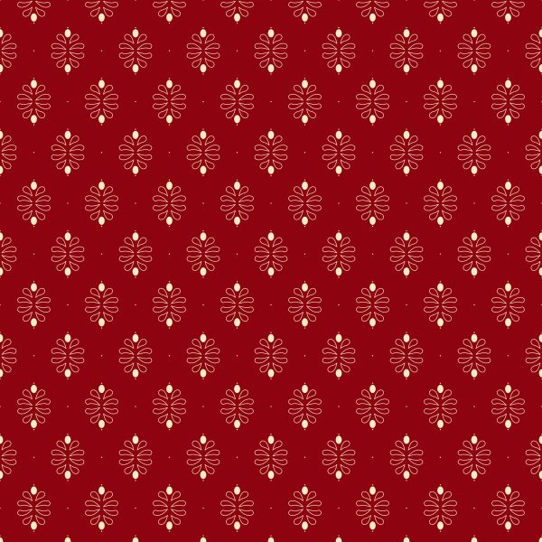 Damask Ruby Red